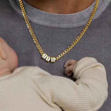 Personalized Gold Necklace for Dad,Custom Name Necklace for Dad,Gold Name Necklace Gift,Name Necklace,Gift for Father's Day Valentine's Day