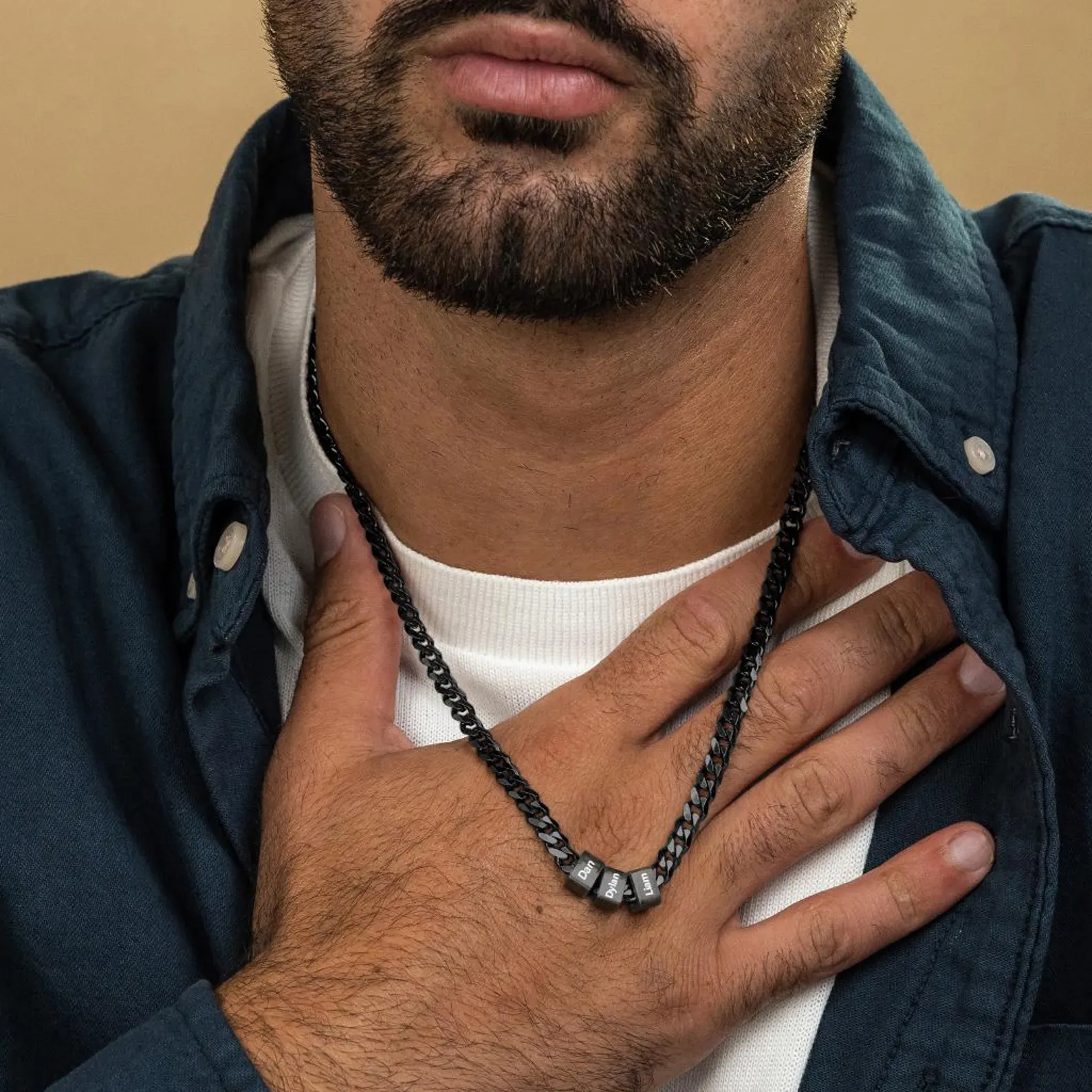 Personalized Gold Necklace for Dad,Custom Name Necklace for Dad,Gold Name Necklace Gift,Name Necklace,Gift for Father's Day Valentine's Day