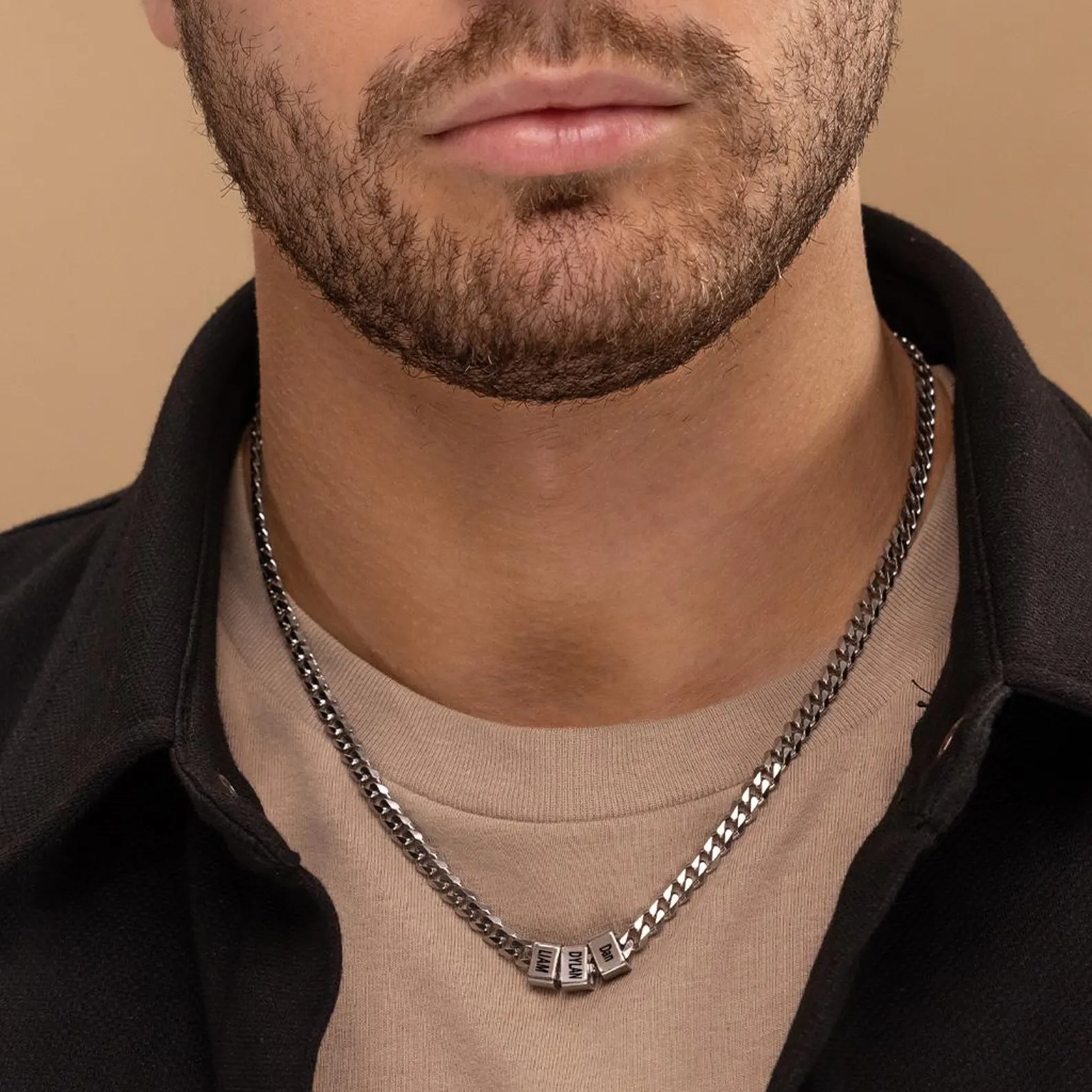 Personalized Gold Necklace for Dad,Custom Name Necklace for Dad,Gold Name Necklace Gift,Name Necklace,Gift for Father's Day Valentine's Day